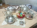Английски  посребрен сет., снимка 1
