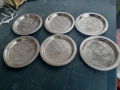 Москва 80 - лот от шест метални колекционерски чинии, снимка 1