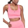 Дамски потник reebok workout ready rib bra pink, снимка 1