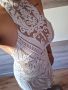 Луксозна рокля с пайети и гол гръб , снимка 1 - Рокли - 45280640