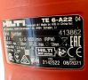 Hilti TE 6-A22 AVR - Акумулаторен безчетков перфоратор 2x22V 5.2Ah, снимка 5