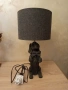 нощна лампа " куче" с абажур от плат, снимка 1
