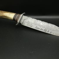 Ръчно изработени ножове от дамаска стомана, сакс от неръждаема стомана, снимка 3 - Ножове - 37276535