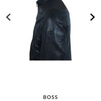 Hugo Boss Jips4 Leather Jacket Mens Size 50/L ОРИГИНАЛ! Ест. кожа!, снимка 17 - Якета - 45623960