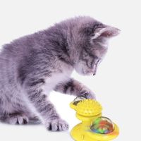 Интерактивна въртяща се играчка за котки вятърна мелница, снимка 4 - За котки - 45681551