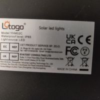 Litogo YHM02C Соларни сензорни led лампи комплект 6 бр., снимка 4 - Соларни лампи - 45701871
