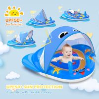 Бебешки дюшек за басейн със сенник UPF50+ защита от слънце, с регулируема седалка  за 6-24 месеца, снимка 6 - Други - 46190984