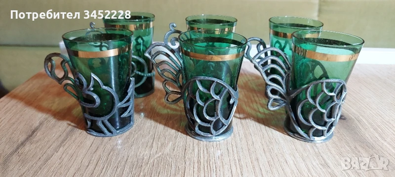 чашки с подстакани Русия за ценители 6 броя , снимка 1