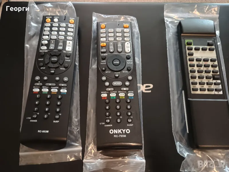 Onkyo 3 дистанционни нови, снимка 1