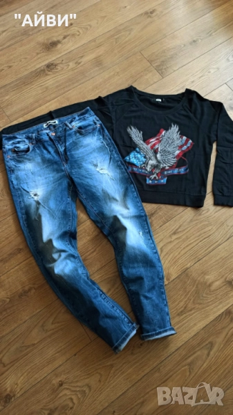 Дамски еластични дънки, снимка 1