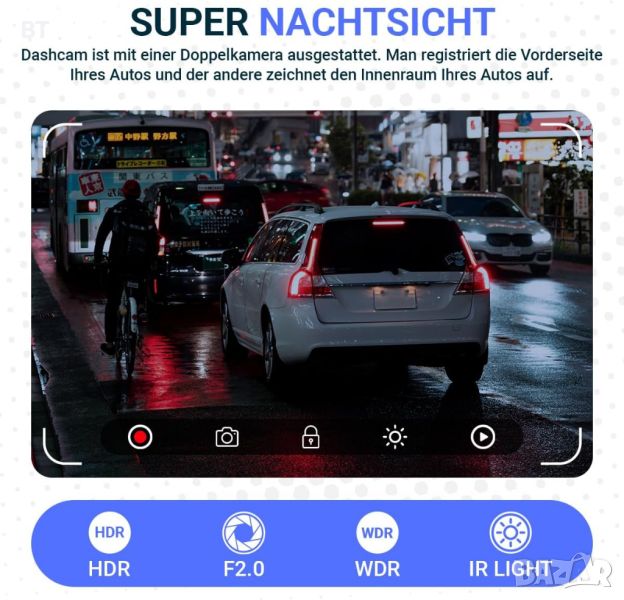 Видео регистратор за кола Fleau Tech Dash Cam в Аксесоари и консумативи ...