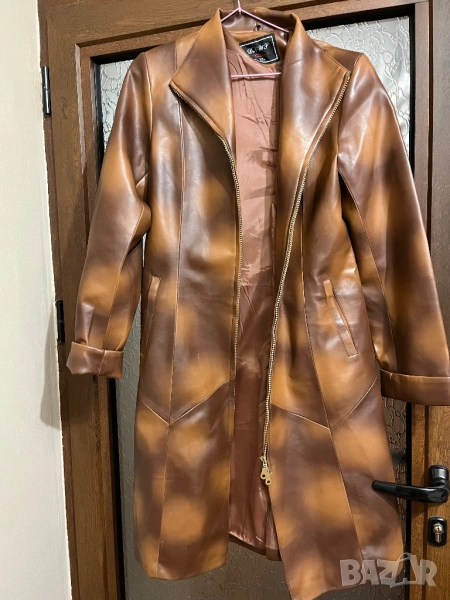 Дълго кожено яке, снимка 1