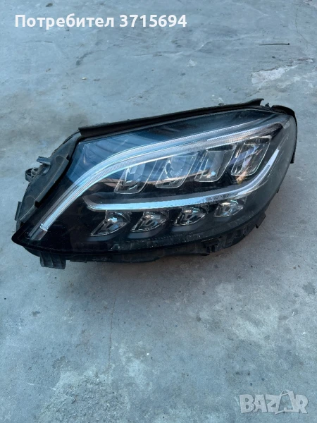 Ляв фар за Mercedes w205 фейс, снимка 1