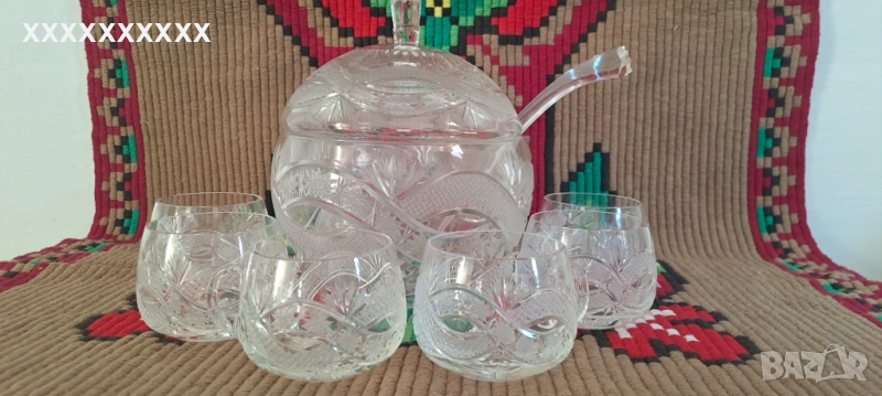 Сервиз боле оловен кристал , снимка 1