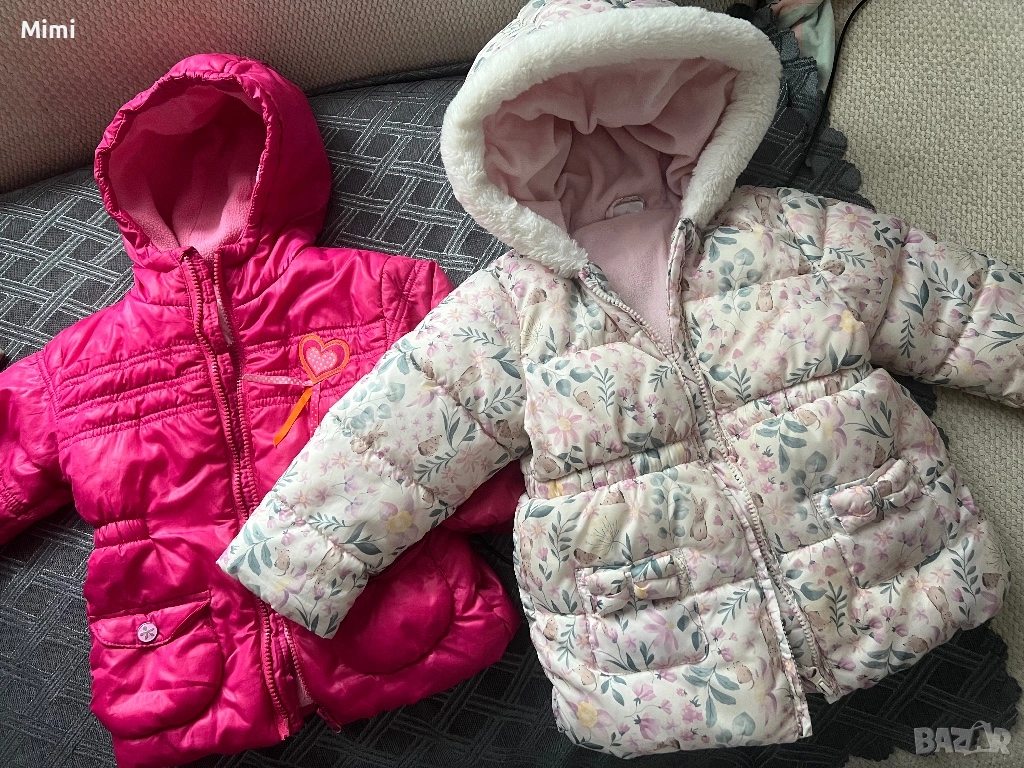 2бр. Зимни Бебешки якета ръст 86, снимка 1