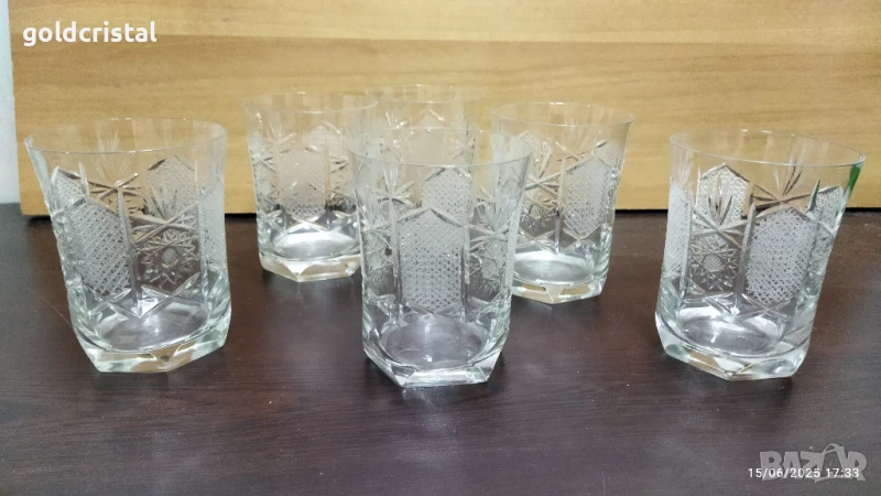 кристални чаши за уиски Зорница лукс , снимка 1