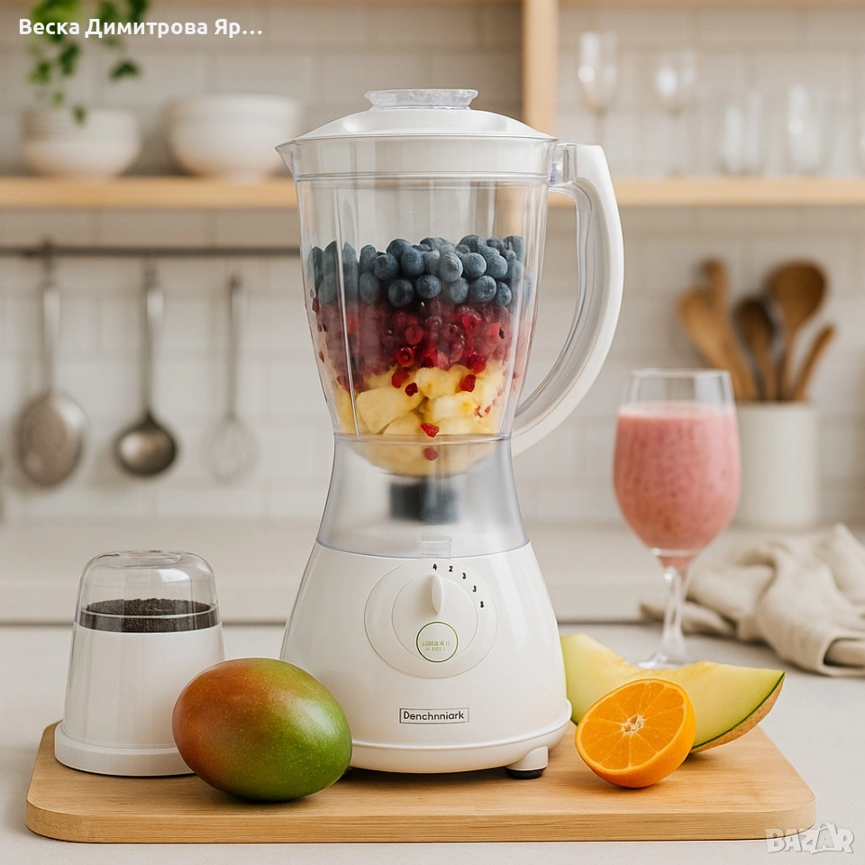 Блендер с приставка за мелница Royalty Line SM-400P.2, снимка 1