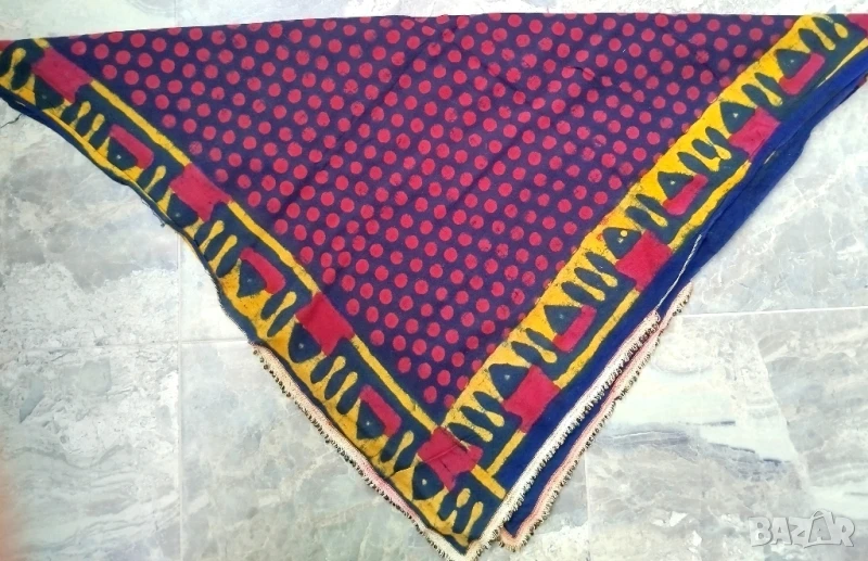 СТАРА АВТЕНТИЧНА ДЪБЕНСКА КУКЕРСКА КЪРПА, ЗАБРАДКА, ПОШ ЗА НОСИЯ - КАРАМАНЛИЙКА, снимка 1