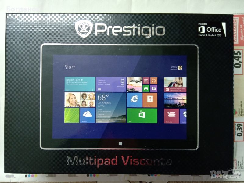 НОВ ТАБЛЕТ Prestigio MultiPad  PMP810EWH 10.1" / 25.7 СМ., снимка 1