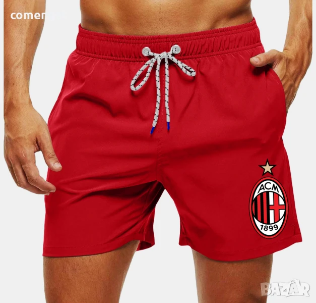 ЛЯТО 2025! Мъжки бански / плувни шорти AC MILAN / МИЛАН. Поръчай на отбор по ИЗБОР!, снимка 1