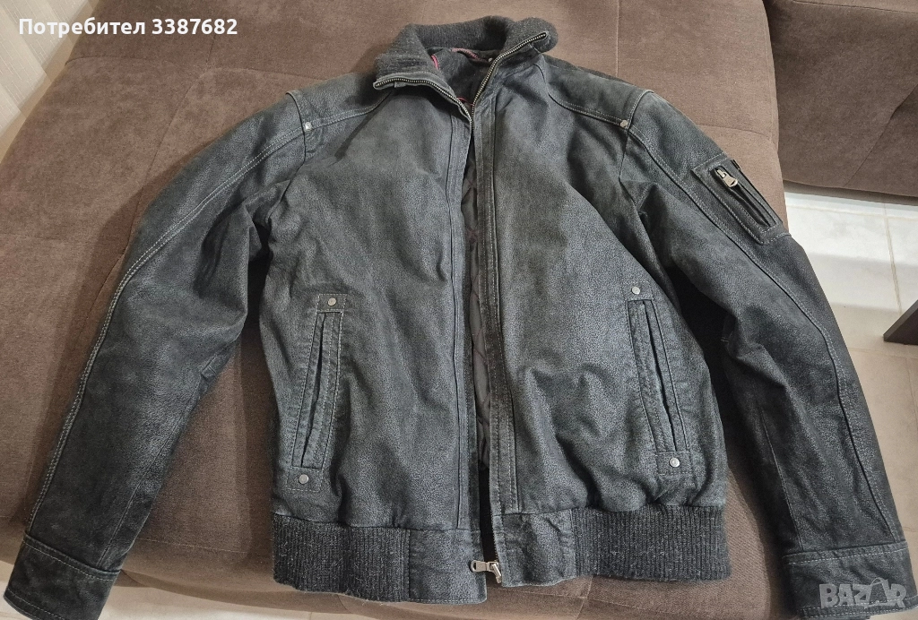 Кожено яке велур, снимка 1