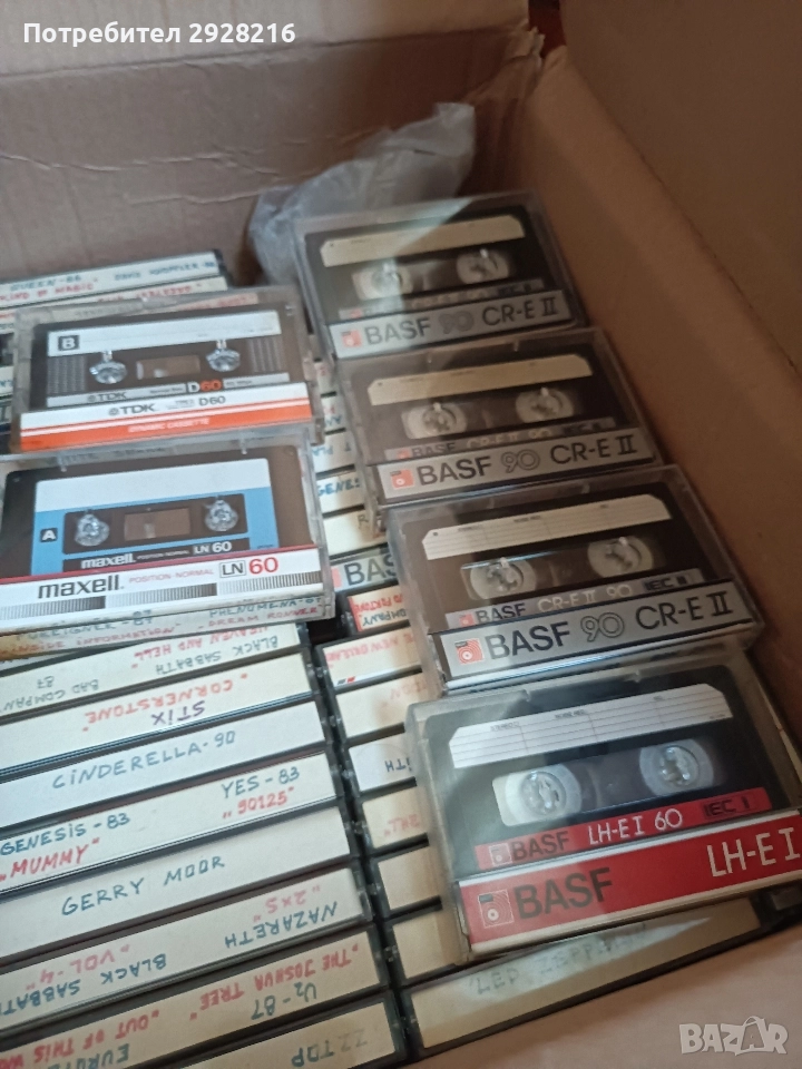 Продавам касети с рок музика.52бр.по 4 лв., снимка 1