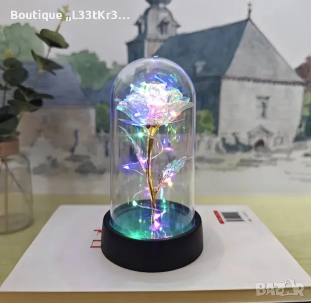 LED изкуствена роза , снимка 1