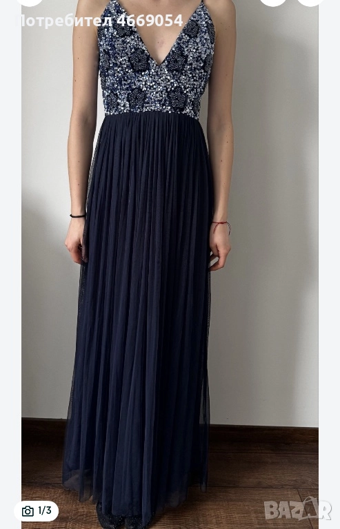 Нова официална синя рокля, снимка 1