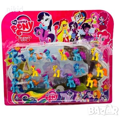 16 бр Малкото Пони My Little Pony PVC фигурки топери за игра и украса играчки, снимка 1