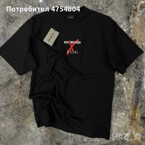 Най-високо качество мъжки тениски Баленсиага, снимка 5 - Тениски - 53709553