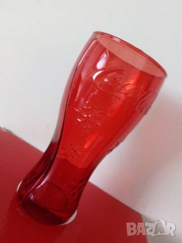 Coca Cola 4 бр. чаши червено стъкло , снимка 2 - Чаши - 46430320