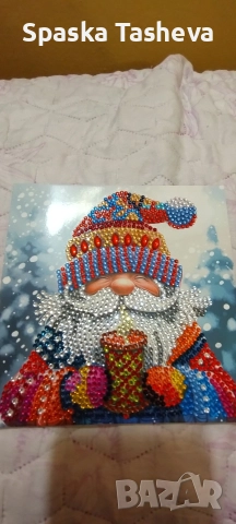 Диамантени коледни картички , снимка 15 - Декорация за дома - 52306935