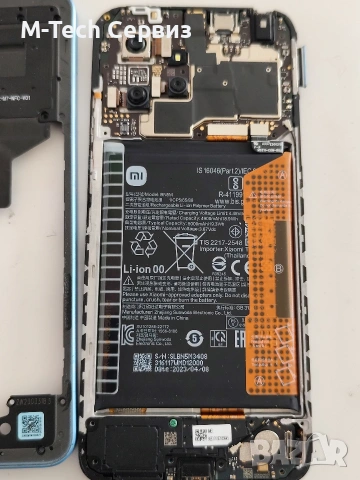 Xiaomi redmi note 12 4G Основна платка батерия пръстов слушалка звънец сим камера кабел