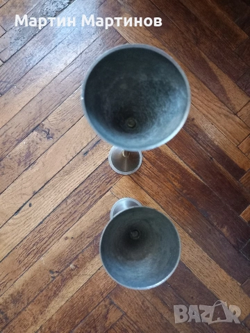 Стари Бронзови Свещници, снимка 10 - Антикварни и старинни предмети - 53631684