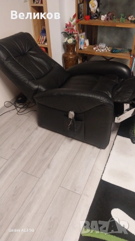 Кожен Електрически Фотьойл , снимка 8 - Дивани и мека мебел - 54282547