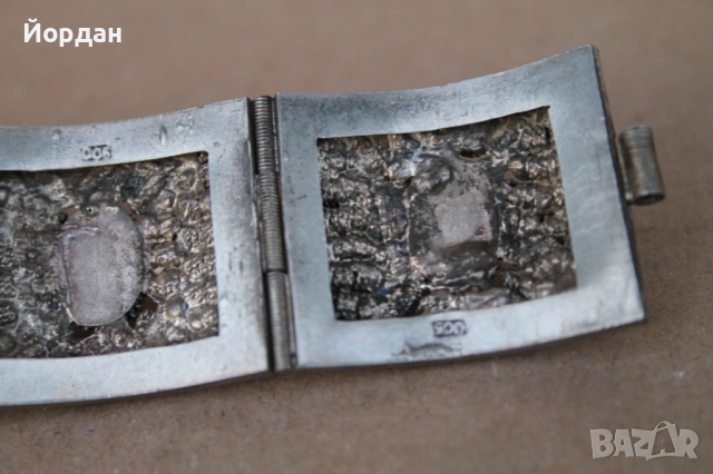 Дамска сребърна гривна , снимка 11 - Гривни - 53877636