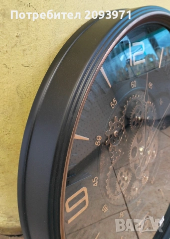 стенен часовник с движещ се механизъм, снимка 4 - Други стоки за дома - 53355987