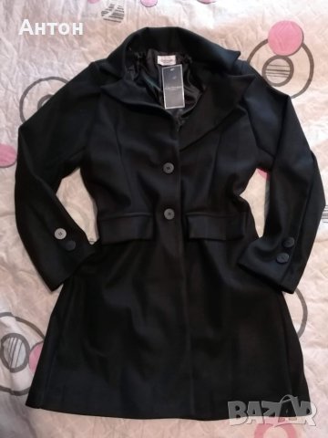 Ново дамско палто черно