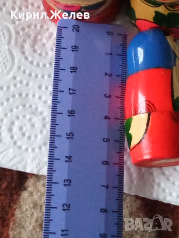 Руска матрьошка дървена играчка 53831, снимка 6 - Антикварни и старинни предмети - 53480669