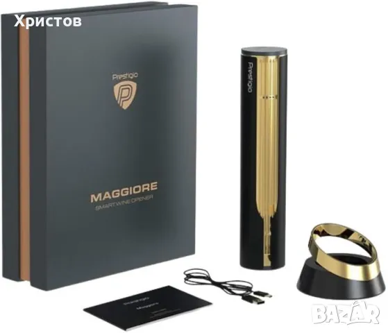 Смарт отварачка за вино Smart Wine Opener Prestigio Maggiore, снимка 5 - Друга електроника - 48737716