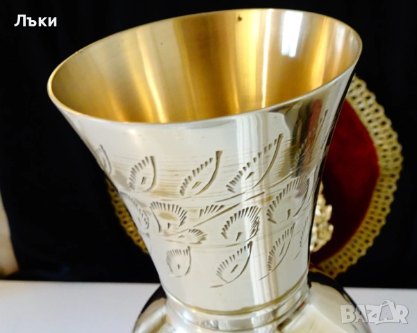 Бронзова ваза с разкошни гравирани орнаменти,маркировка. , снимка 6 - Вази - 52674557