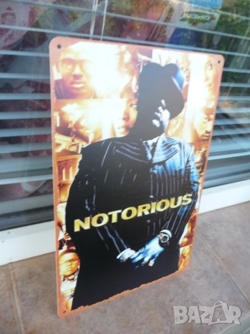 Метална табела музика The Notorious B.I.G. хип хоп рап големия, снимка 2 - Декорация за дома - 51152763