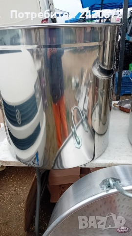 Големи  казани  неръждавейка, снимка 6 - Антикварни и старинни предмети - 52822823