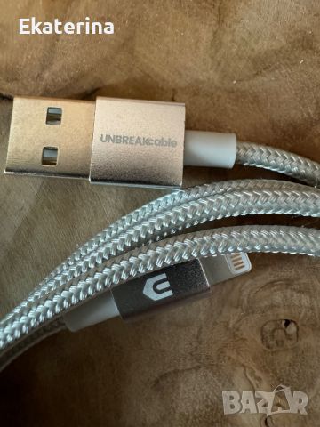 Зареждащ кабел за iPhone, iPad, Airpods UNBREAKcable, снимка 2 - USB кабели - 46770871