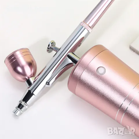 Аерограф за грим, маникюр, сладкарство, декорация акумулаторен Airbrush S1, снимка 11 - Козметични уреди - 48772744