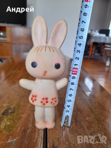 Стара гумена играчка заек #10, снимка 2 - Други ценни предмети - 52239884