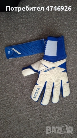 KIPSTA вратарски ръкавици F500 VIRALTO, бяло/синьо, снимка 4 - Футбол - 54134466