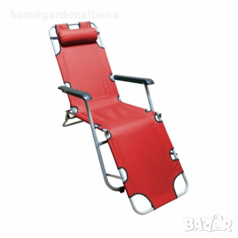 Многофункционален сгъваем шезлонг стол NS6012 – стол, шезлонг и легло 3в1, до 140 кг, снимка 10 - Градински мебели, декорация  - 54109044