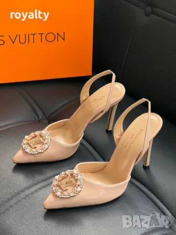 Louis Vuitton дамски обувки на ток Два цвята , снимка 2 - Дамски обувки на ток - 49311163