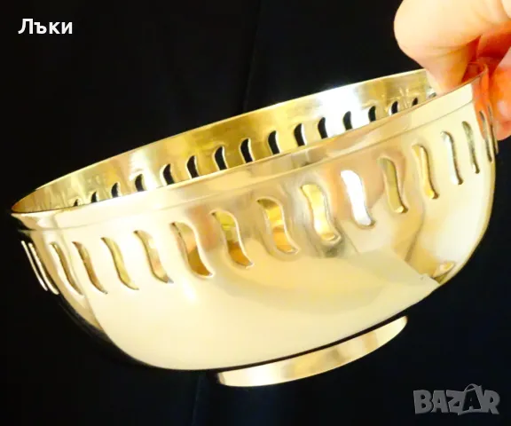 Масивна бронзова салатиера,купа,фруктиера. , снимка 6 - Антикварни и старинни предмети - 28752717